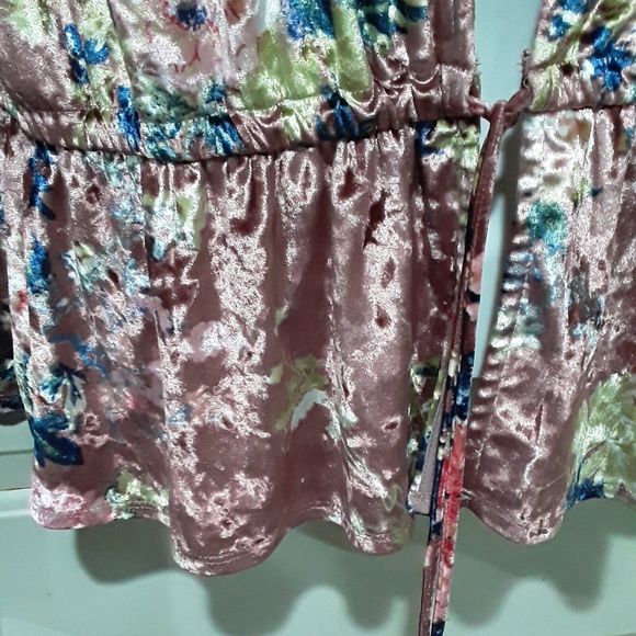 Women's Velour Jacket,  Cardigan Meraki Floural  Jacket, NWT, XL - Picture 4 of 10